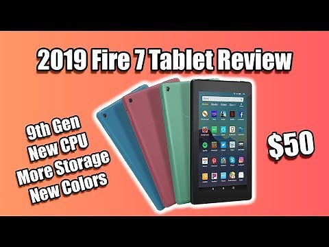 2019 Amazon Fire 7 Tablet Review - 9th Gen New CPU More Storage New Colors
