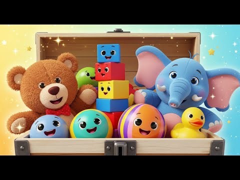 Colors in the Big Toy Chest 🧸🎨 | Learn Colors for Kids | Fun Preschool Learning