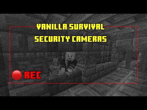 How I made Redstone Security Cameras in Vanilla Survival Minecraft