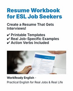 Cahier d'exercices pour CV ESL | Modèles imprimables, exemples de travaux (PDF) - Etsy France