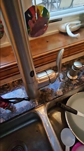 How To Tighten Loose Faucet Handle. Moen Faucet. #shorts