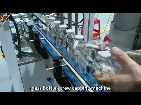 Large-capacity double-head capping machine for juice bottles, glass bottle capper equipment