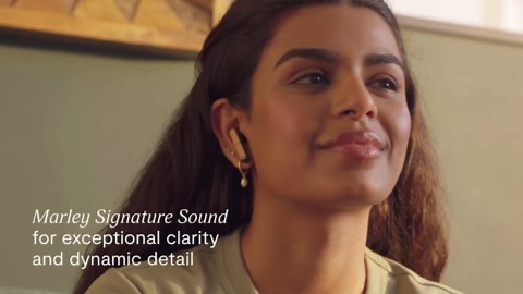 House of Marley Zion True Wireless Earbuds, 16-Hr Total Playtime, Quick Charge, Eco-Friendly Design with Recycled Plastics & Sustainable BambooRecyclable Packaging (Signature Black)