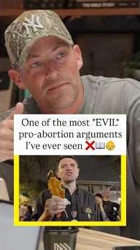The most *EVIL* pro-ab*rtion argument I've ever seen