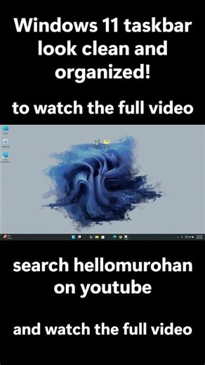 Make your Windows 11 taskbar look clean and organized! ✨ | ®™ |