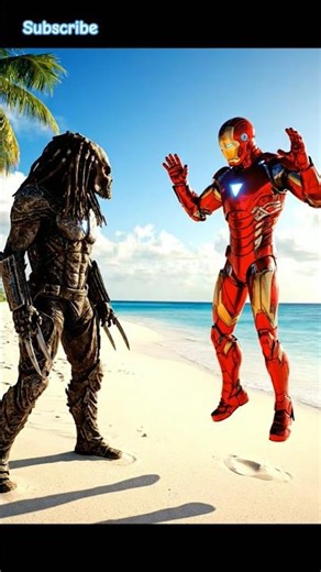 Predator Vs Iron Man 🔥 #Shorts #Viral