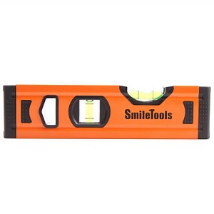 [Hot Item] Mini Spirit Level Aluminum Material Hand Tool Construction Tool Orange 90  180 Degree Spirit Level Bubble