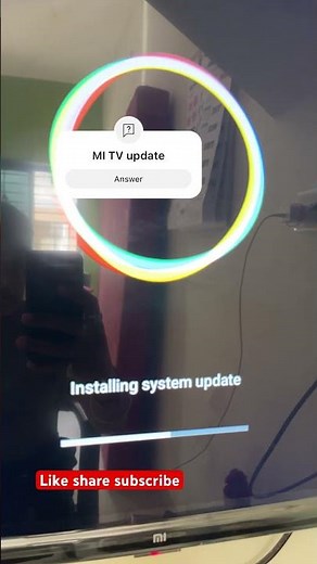 How update MI tv software #mitv