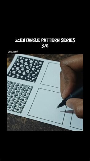 Zentangle Fill in pattern series 3/6