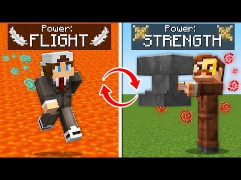 Minecraft Deathswap, But Every Minute there's Powerups...