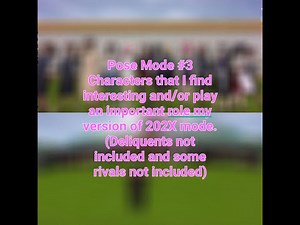 Yandere Simulator Pose Mode and Pose Mod showcase #2