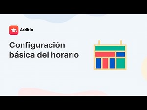Configuración básica del horario