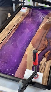 337K views · 1.3K reactions | We just poured this rustic walnut river...