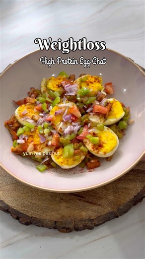 High Protein Egg Chaat for Fat Loss #shorts #youtubeshorts #viral #trending #egg #highprotein #food