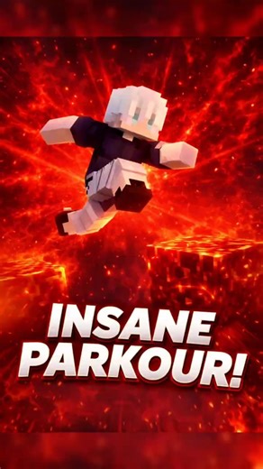 Insane parkour chase and crazy jumps #parkour #minecraftparkour #viral #viral #minecraft shorts