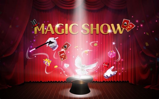 我用PPT做了个魔术动画英语小课件