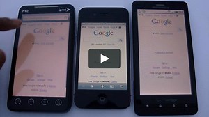 Speed Test: HTC EVO 4G vs. Apple iPhone 4 vs. Motorola Droid X