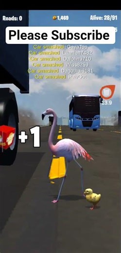 Road Crossing Chicken Game 🚦🐔| Chicken Game Play #chicken #gameplay #viral #short