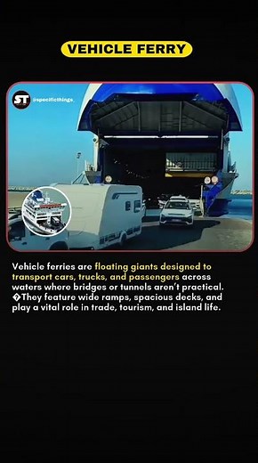 How Vehicle Ferries Carry Cars Across the Sea . #factshorts #shortsfeed #ytshorts #viralfacts