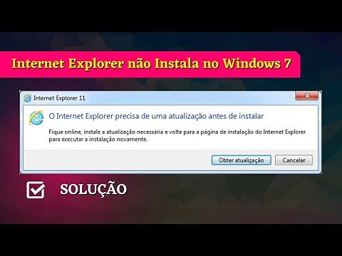 Internet Explorer 11 não instala no W7 Atualizações de segurança (SOLUÇÃO)