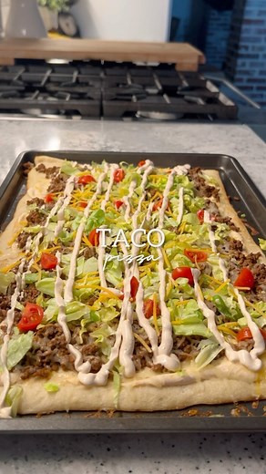 548K views · 532 reactions | Taco Pizza!  1 can of pizza dough or...