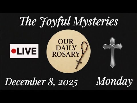 Live: ▶️ Pray the Rosary • Monday, December 8, 2025 🩷 The Joyful Mysteries of the Rosary