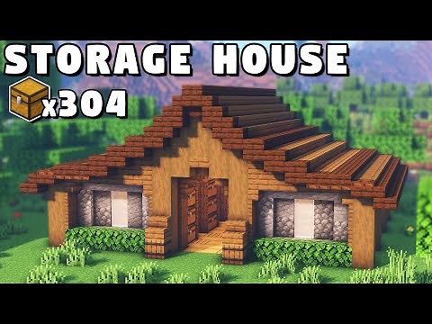 Minecraft Large Storage House Tutorial [How to Build]