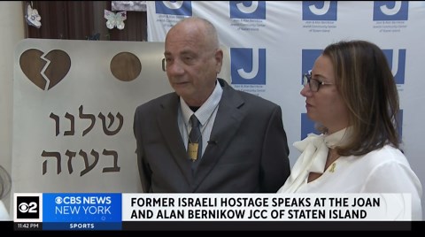 Former Israeli hostage speaks at JCC of Staten Island