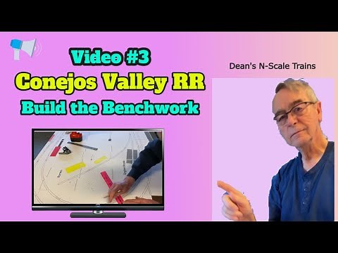 Building the benchwork for an N-Scale 36"x80" layout, the Conejos Valley Railroad, a small model RR.