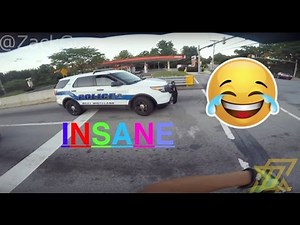 Dirt Bike Running From The Police (INSANE CHASE)
