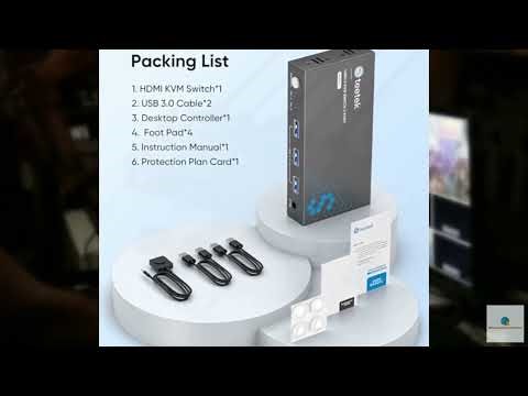 Review - USB 3.0 HDMI KVM Switch 1 Monitors 2 Computers, 4K@60Hz KVM Switches for 2 Compu