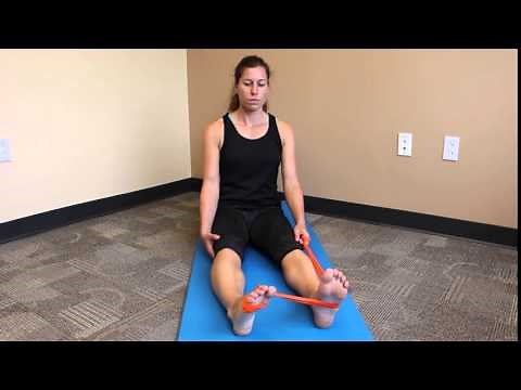 Long Sitting Ankle Eversion With Resistance