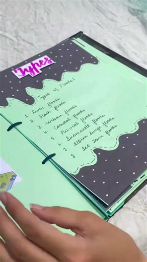 DIY Flood Awareness School Project File📁 |Order Now! #SchoolProject #HandmadeFile #GeographyProject