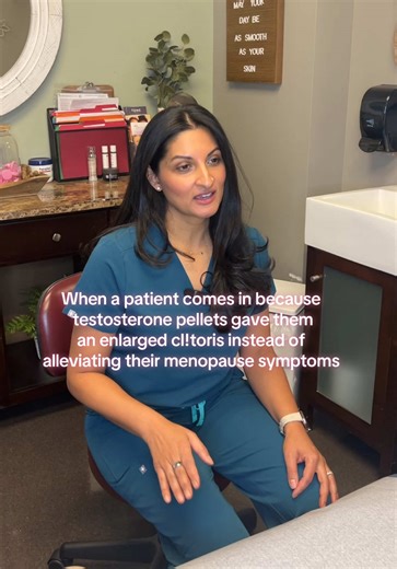 This is one of the reasons I do not like testosterone pellets! Because of inconsistent, unregulated and unreliable dosing, many women experience unwanted side affects of too much testosterone like acne, body/facial hair growth, clitoral enlargement and more #ht #hrt #menopause #menopausesupport #womenover40