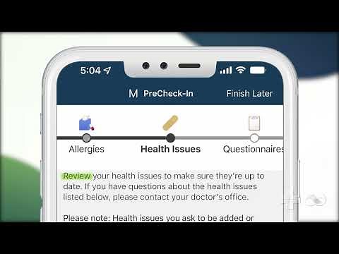 LiveWell by Advocate Aurora Health Pre-check feature