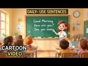 "Learn English with Fun Cartoon Animation | Daily Use Sentences"#animation
