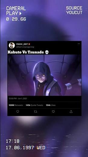 Kabuto Yakushi🔥 Vs Tsunade😈 #naruto #anime #boruto #animeedit #shorts