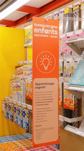 Nous sommes ravis d'annoncer le lancement de notre nouvelle section Enfants Apprendre Jouer, maintenant offerte dans tous les magasins Bureau en Gros! 🎨🧩 Conçu pour stimuler la créativité, l’imagination et l’apprentissage, cet espace facilite le magasinage avec les enfants tout en étant beaucoup plus amusant! Amenez vos enfants et laissez-les explorer, jouer et créer pendant que vous magasinez en toute tranquillité. P.S. Chaque premier samedi du moi, nous organisons un événement gratuit pour e