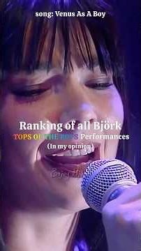 Ranking of all Björk TOP OF THE POPS Performances!!💜🎤 #bjork #live #shorts