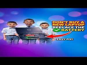How to replace laptop battery dell inspiron? #delllaptop #laptoprepair #batteryreplacement