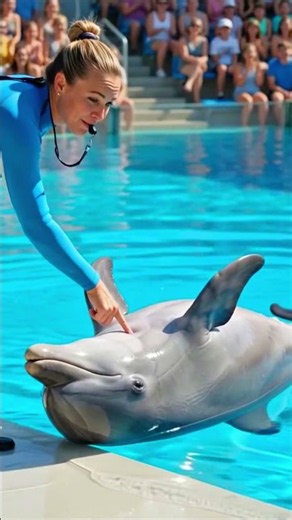 10/10 Drama Queen! 🐬🤣 #shorts #dolphins #cuteanimals #youtubeshorts