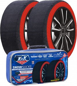 K&K Auto Accessories Snow Socks Pro Series (Large) – Tire Snow Chain Alternative