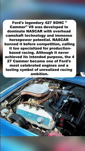 Why Ford Buried The Most Powerful 427 Engine Ever Built In 1967#Ford427 #Cammer #FordPerformance