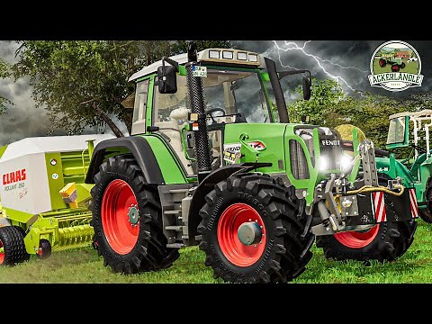 LS19 ACKERLÄNDLE #10: GEWITTER naht: Können die Heuballen noch gepresst werden? | FARMING SIMULATOR