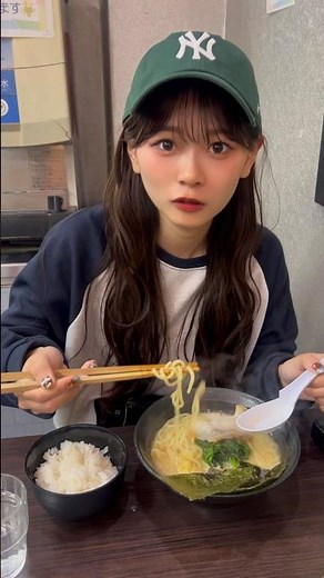 急に家系ラーメン誘われても行く #fyp #さわち #小泉沙和 #彼女感
