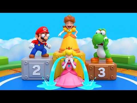Mario Party 3DS All Racing Minigames Epic Battle – Daisy Vs Peach Vs Mario Vs Yoshi (Master CPU)