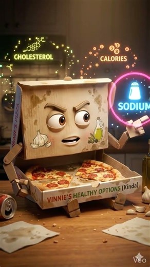 If Pizza Box Could Talk… 🍕 | Health Truth in 8 Second | AI Animated Short