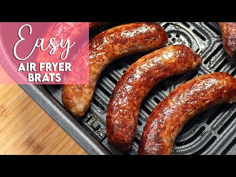 Easy Air Fryer Brats Recipe | Munchy Goddess