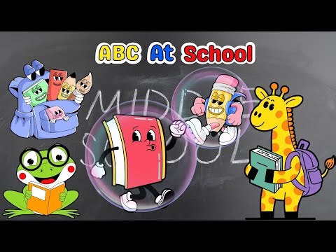 Back to School ABC Song! 📚 | Learn the Alphabet with 26 School & Classroom Objects! ✏️
