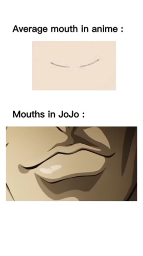 JoJo has the most realistic mouths in anime